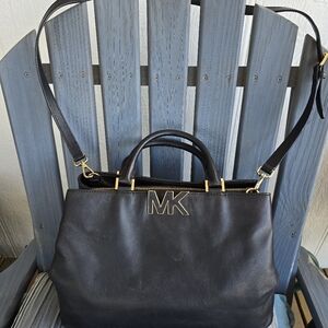 Michael Kors Florence Black Satchel 10" x 14" x 6"